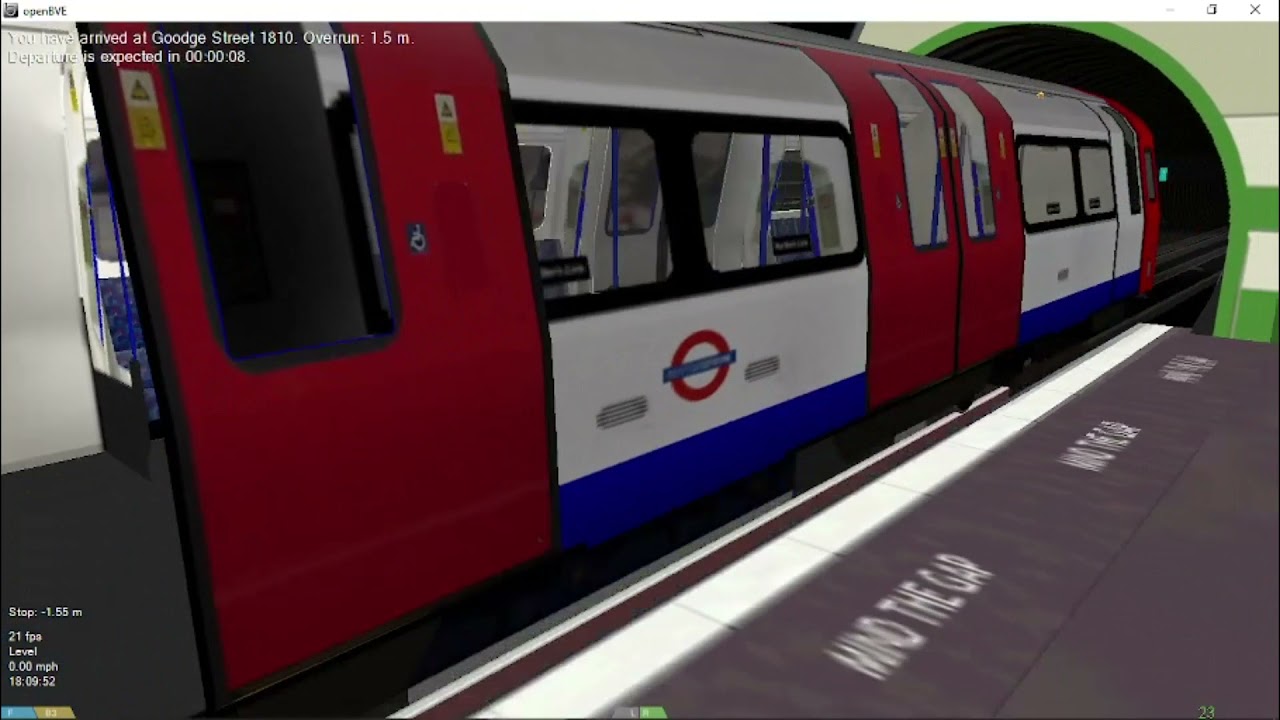 OpenBVE Northern Line: Kennington - High Barnet