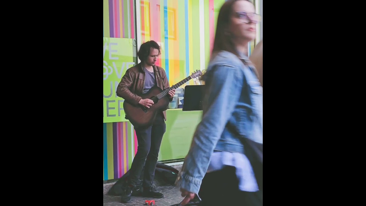 Something - The Beatles (busking short clip) Agus Garc&iacute;a & Vadi #cover #music #thebeatles #busking