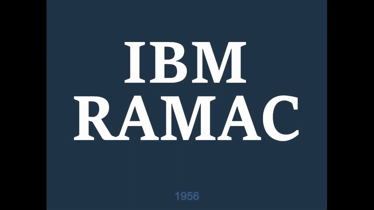 История компьютеров IBM 305 RAMAC и 650 RAMAC, 1956 (350 дисковое хранилище)