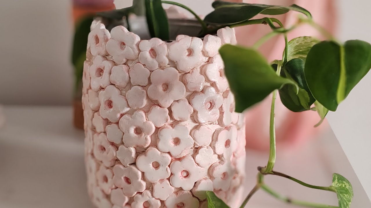tuto vase en pâte auto-durcissante Action 1ere partie ❤️❤️❤️