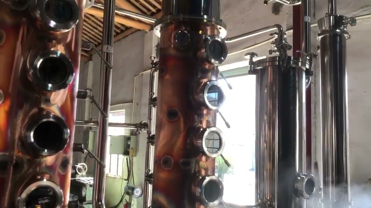 Factory Sold Alcohol Distillery Stainless Steel Collection Tank Copper Column#distillery #machine