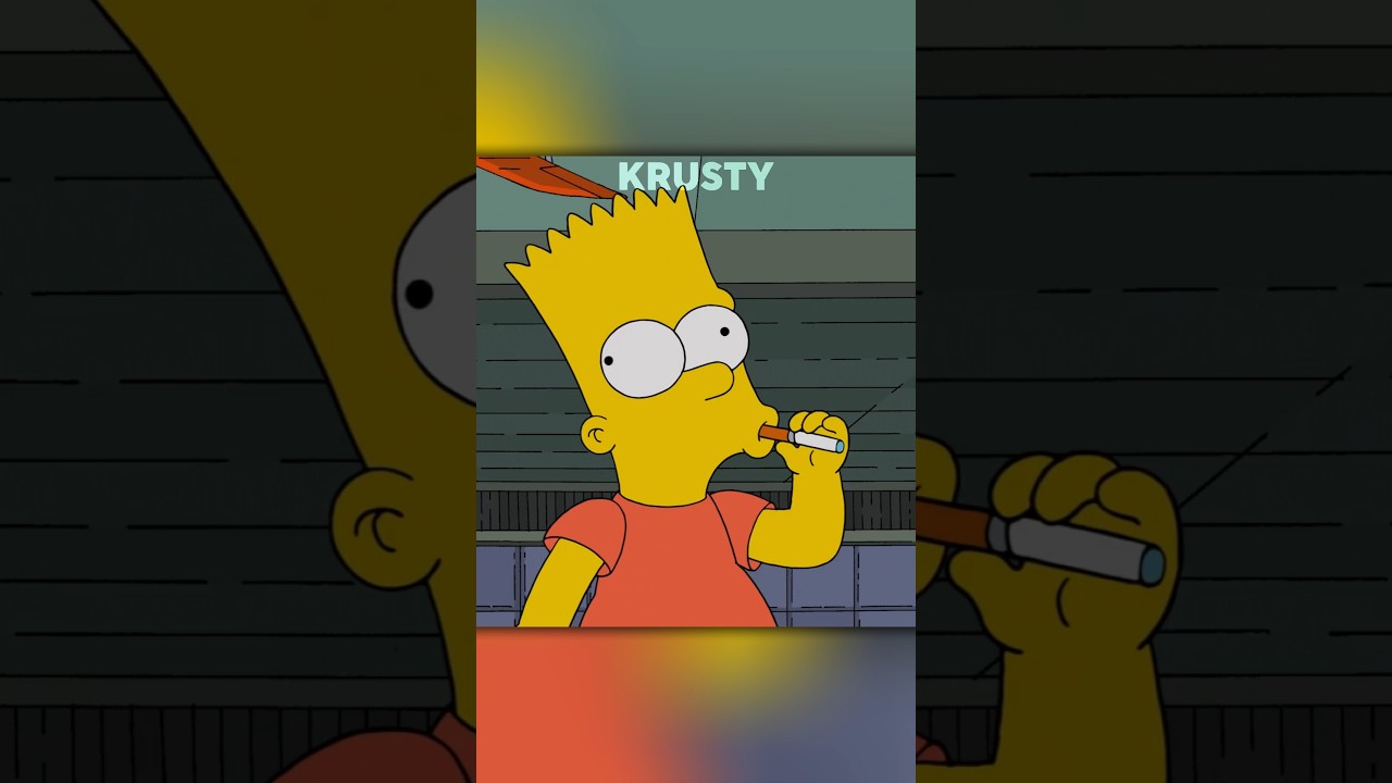 BART EXPERIMENTA CIGARRO #simpsons