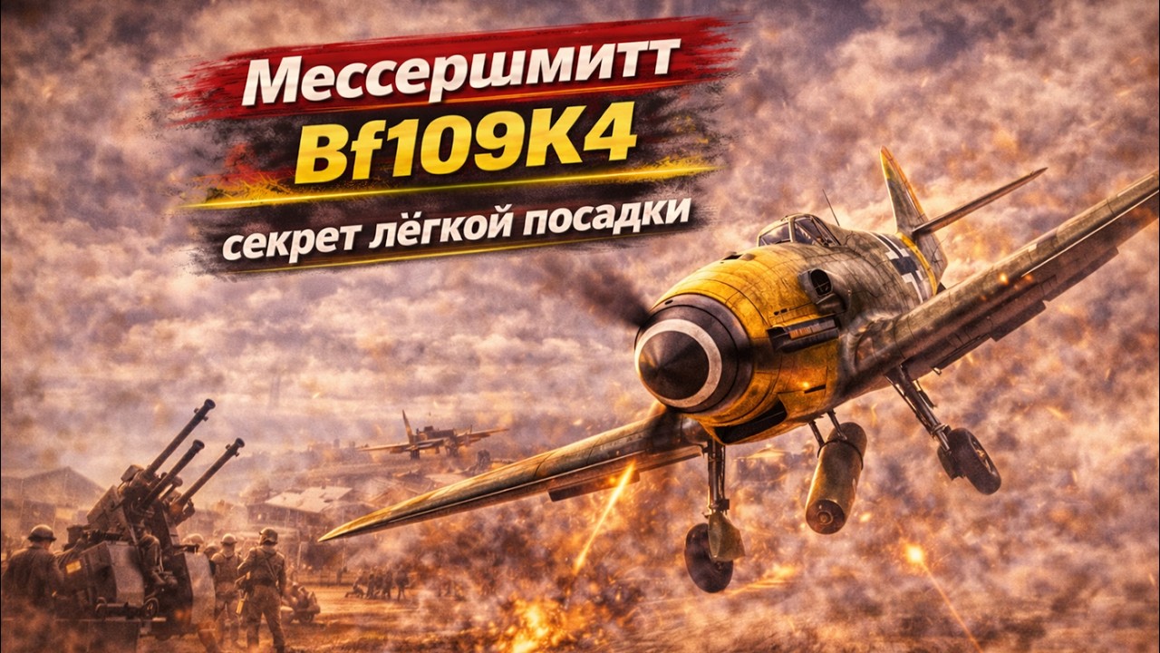 Секрет лёгкой посадки и остановки двигателя Мессершмитт Bf109K4 dcs