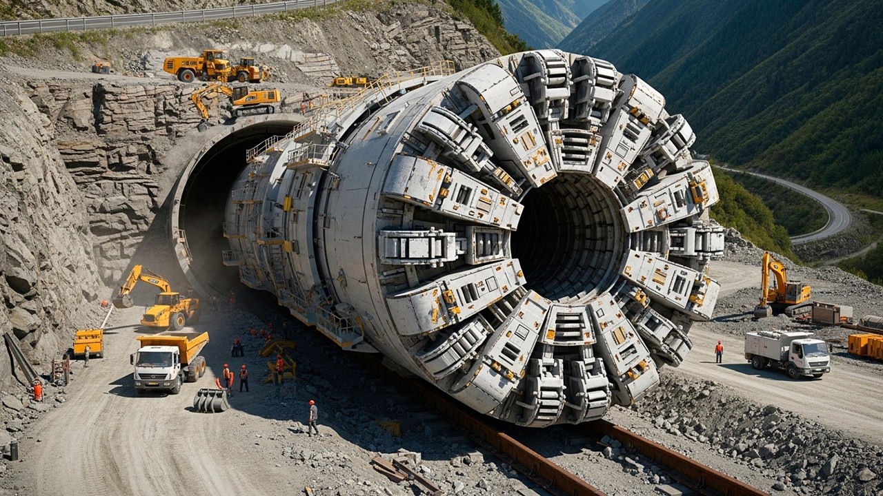 China's SECRET Machine! They drill through a mountain in a single day!