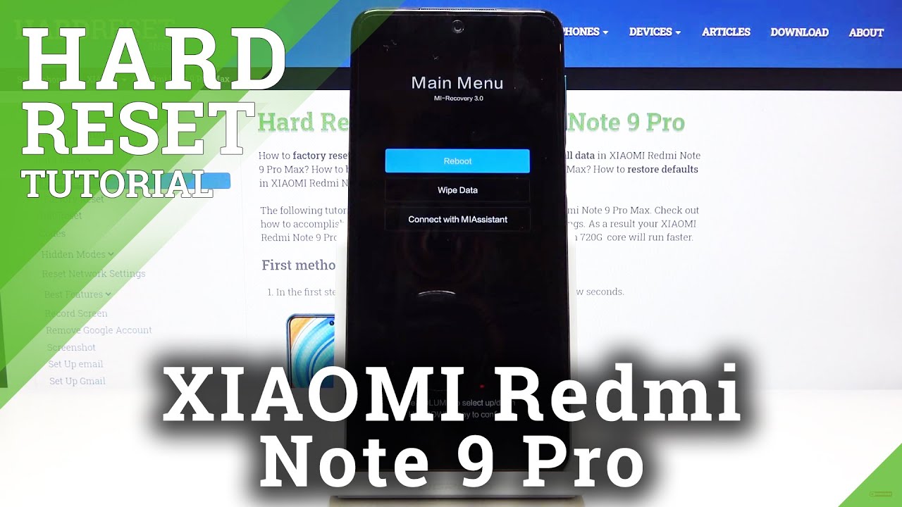 Hard Reset XIAOMI Redmi Note 9 Pro – Remove Screen Lock