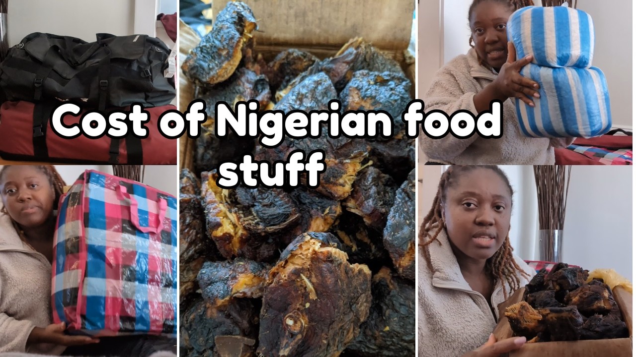 UNBOX MY NIGERIAN FOODSTUFFS WITH ME | CARGO FROM NIGERIA TO CANADA