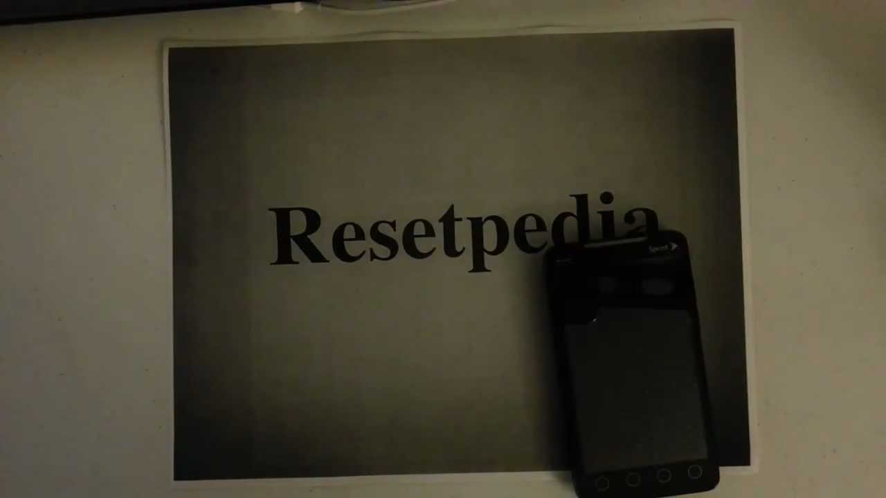 Htc Evo 4G Sprint: HARD RESET PASSWORD REMOVAL FACTORY RESTORE guide