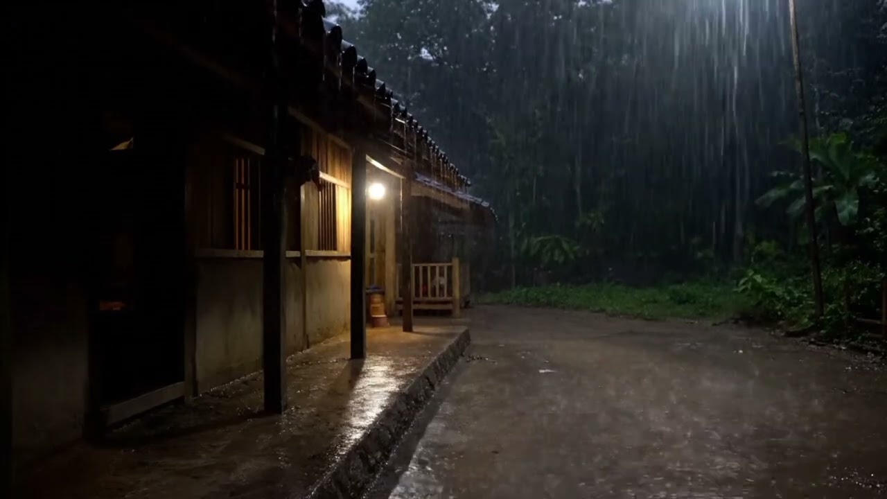 30 Minutes Rain Sounds for Sleeping | Relaxing Night Ambience
