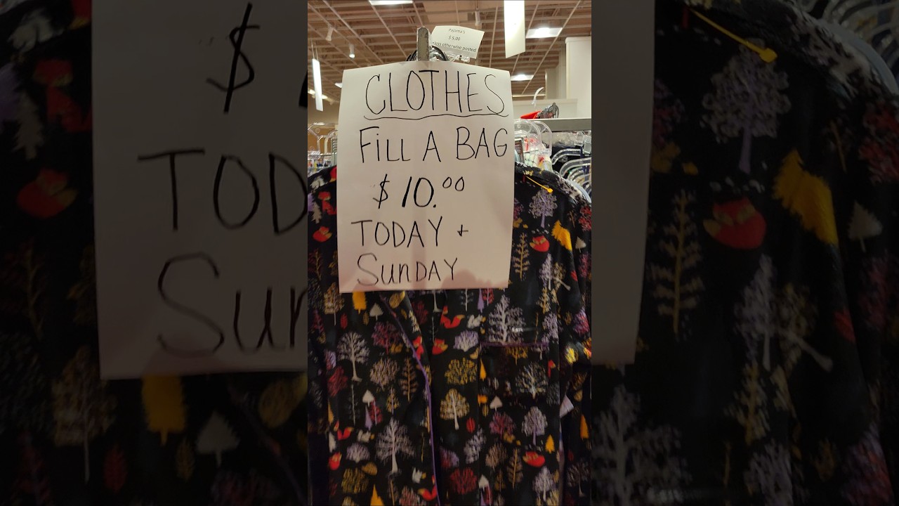 Clothes Fill A Bag For $10 At The Thrift Store #precycle #upcyling