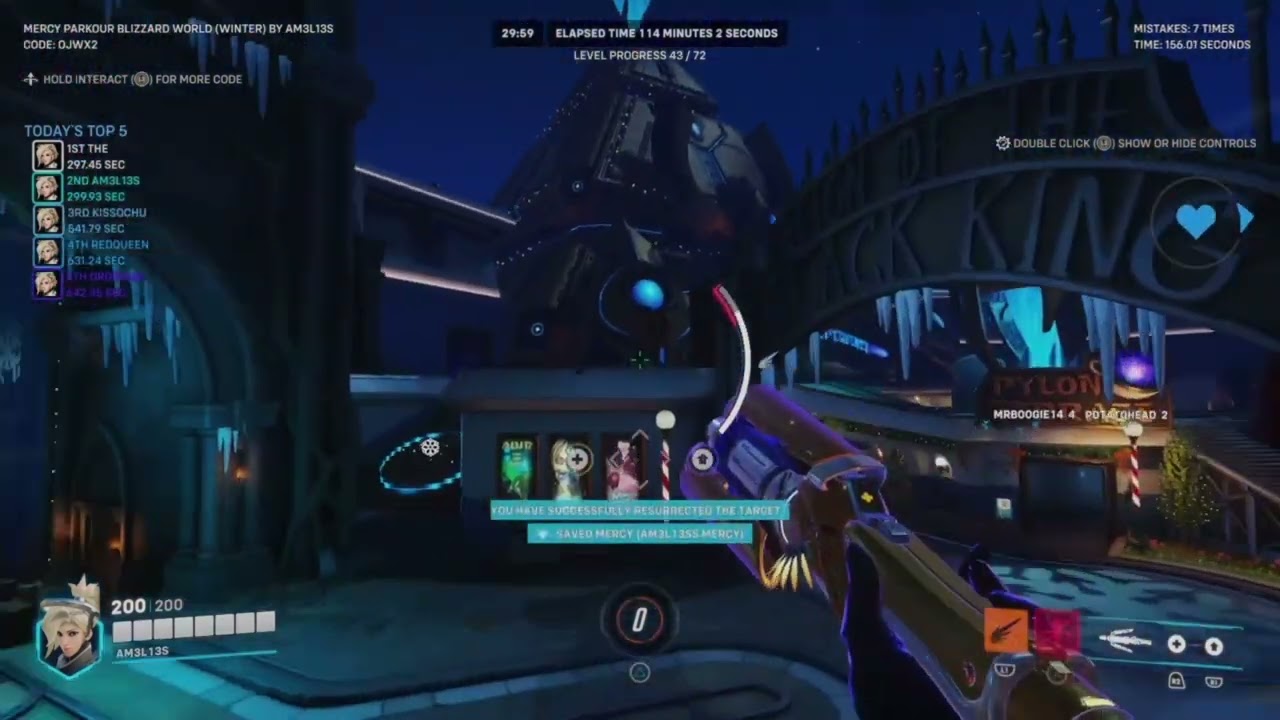 mercy parkour - blizzard world