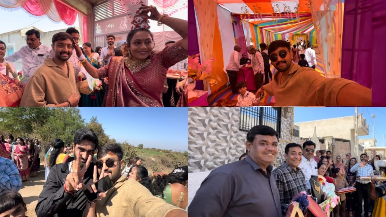 ગામડાં ના લગ્ન PART:1 આજે તો ઢગ લઈને ગયા બધા જમવા અને પછી કરિયું મામેરું.😍|| villages wedding ||