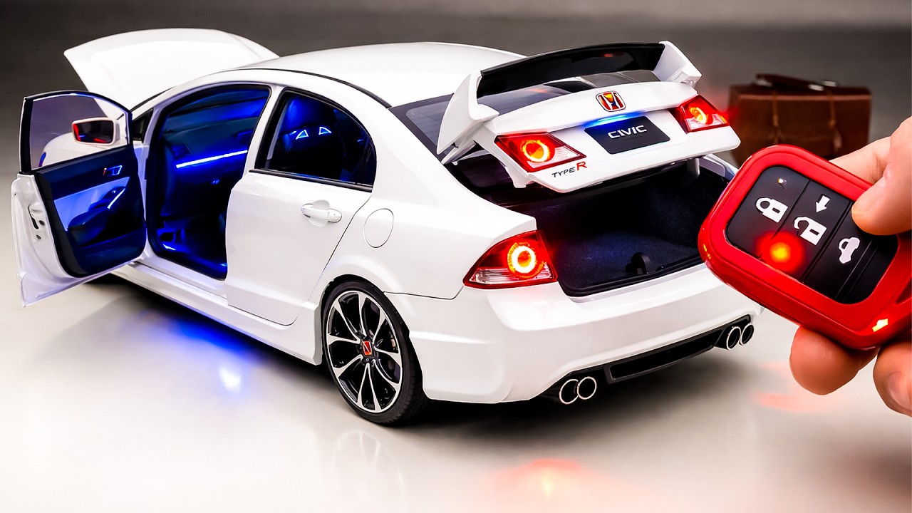 Unboxing of Honda Civic 1:18 Scale Diecast | Highly Detailed Model | Realistic Diecast