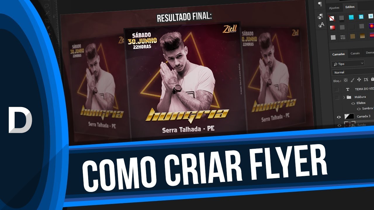 TUTORIAL: COMO CRIAR FLYER NO PHOTOSHOP