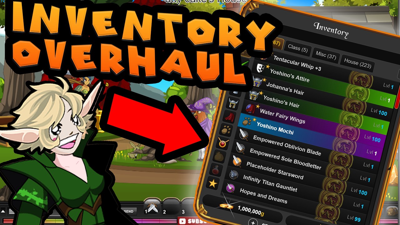 INSANE INVENTORY UPDATE IN AQW, NEW WEEKLY UPDATE AND FARMING TLAPD STILL LOL