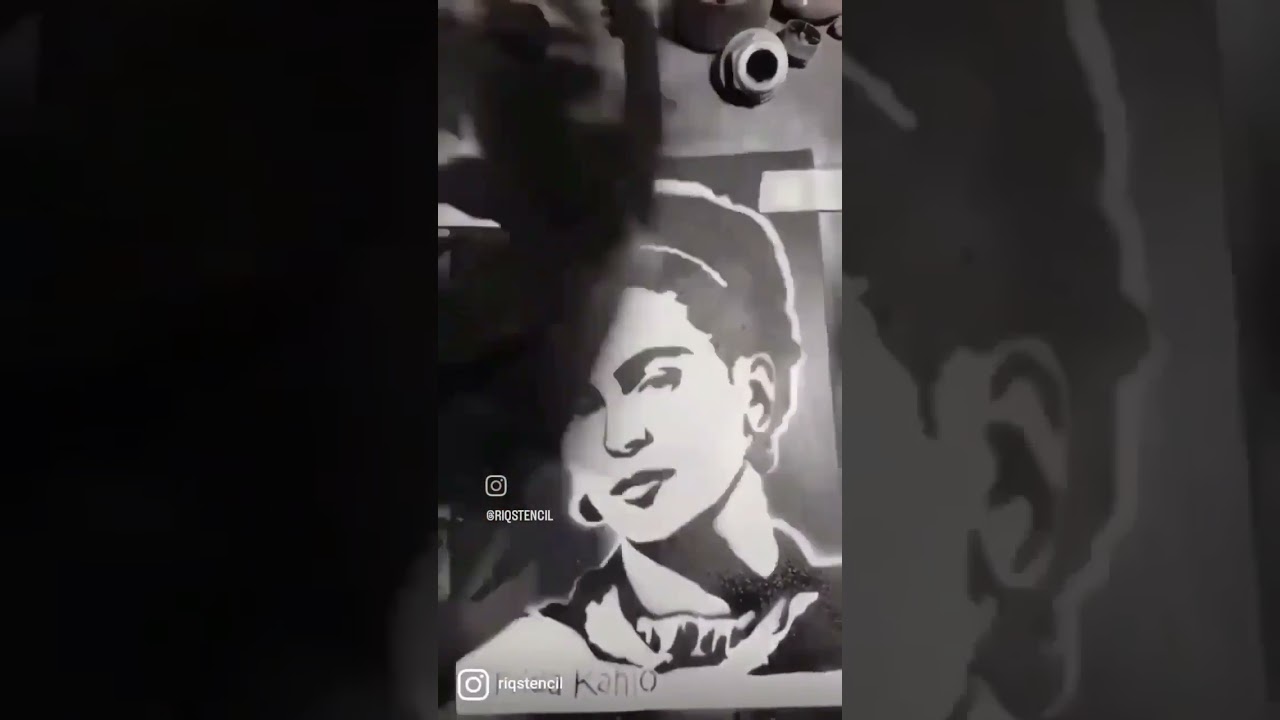 arte stencil cheia de muitos detalhes! 
