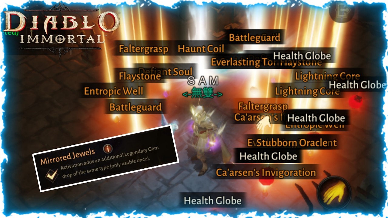 10 Legendary Crest Mirrored Jewels Run | Diablo Immortal Legendary Crest Run