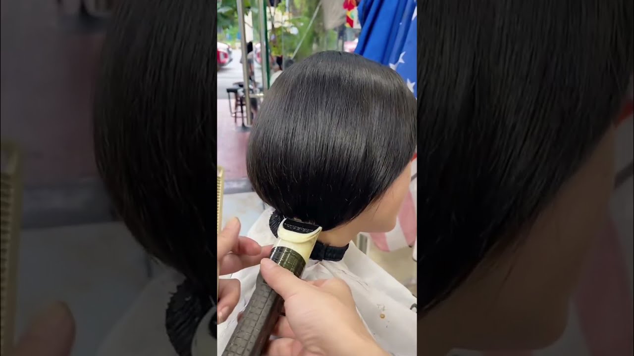 Sharp & Clean Bob Haircut | Professional  Haircut