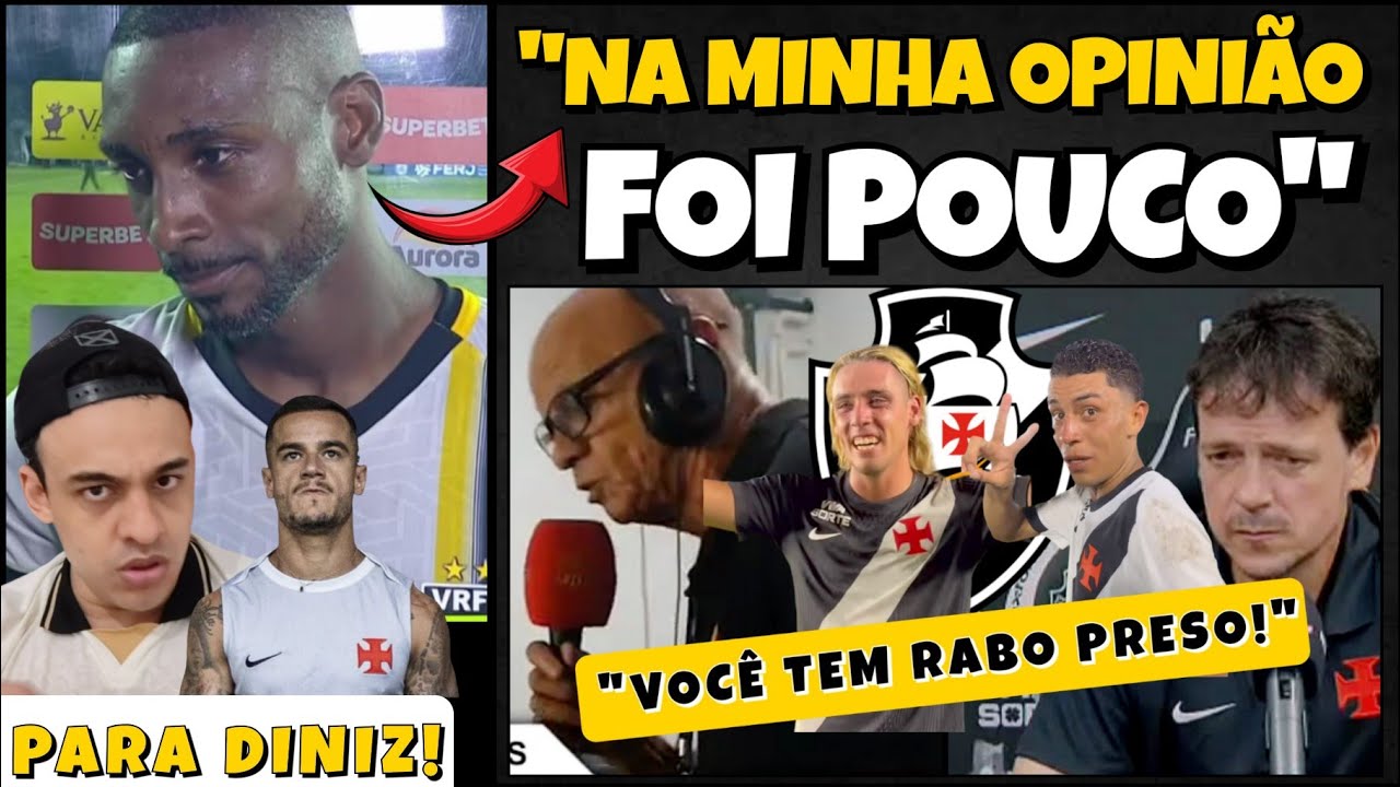 DE ARANHA PERDE A LINHA COM DINIZ: ROJAS E SPINELLI TÊM QUE JOGAR! | OUVIU O VOLANTE DELES, DINIZ!
