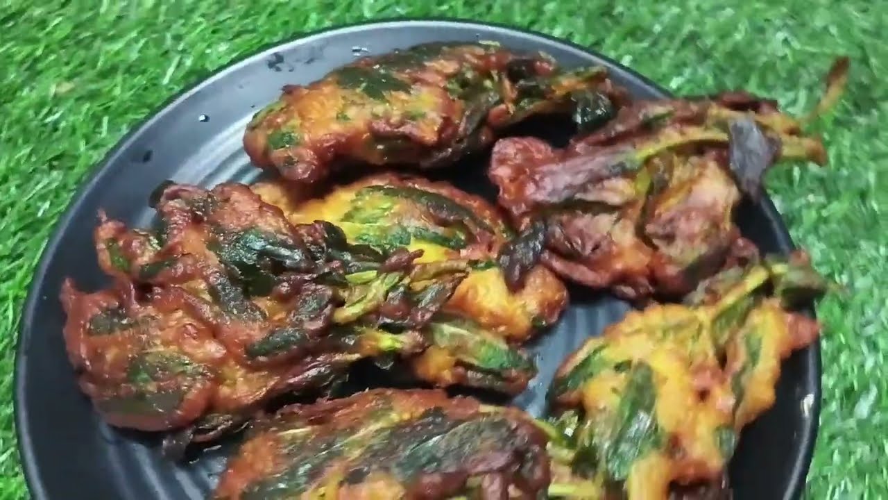হিনচা শাকের পকোড়া একবার এইভাবে তৈরি করে দেখুন