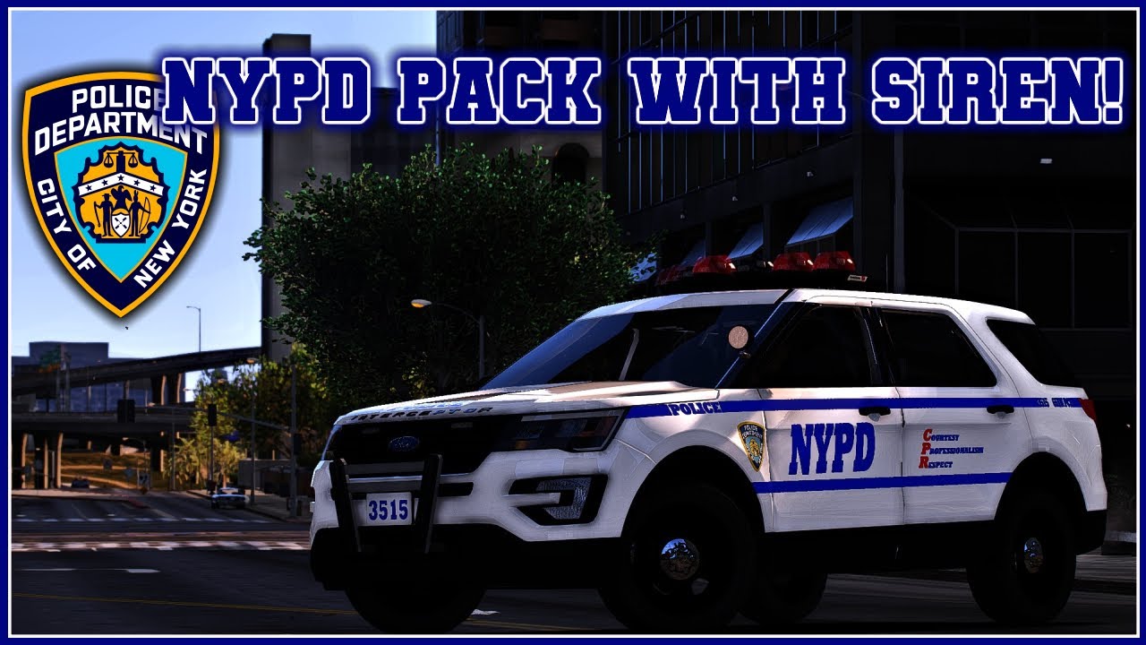 Пакет NYPD с аутентичной сиреной | LSPDFR | GTA V