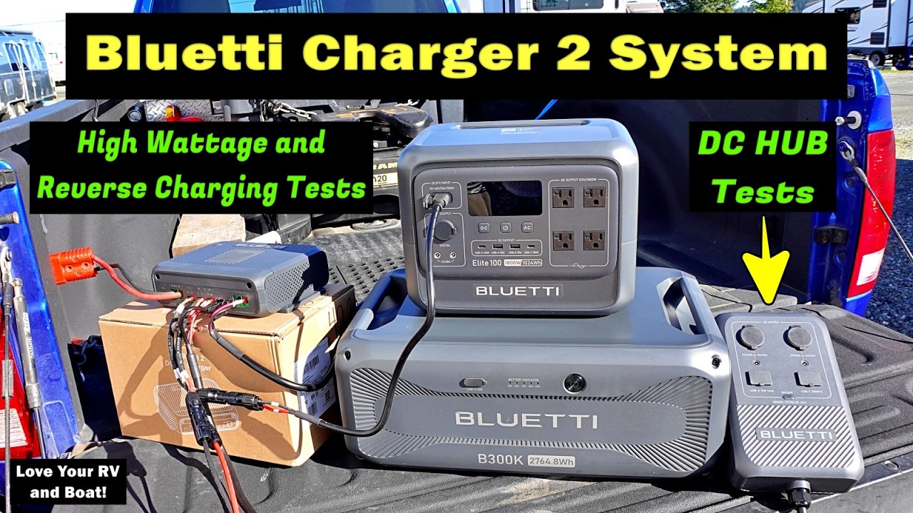 Тестирование зарядного устройства Bluetti Charger 2 + дополнительной батареи B300K: концентратор ...