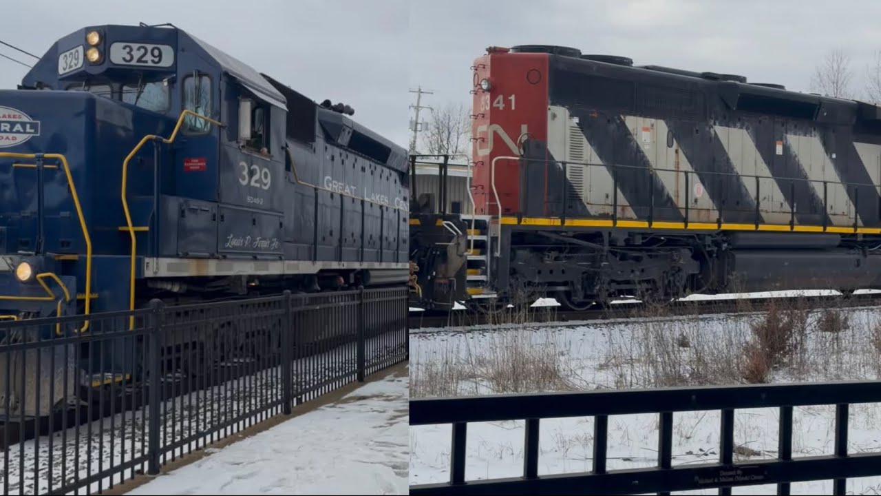 trains in Durand including zebra paint and GLC Heritage unit