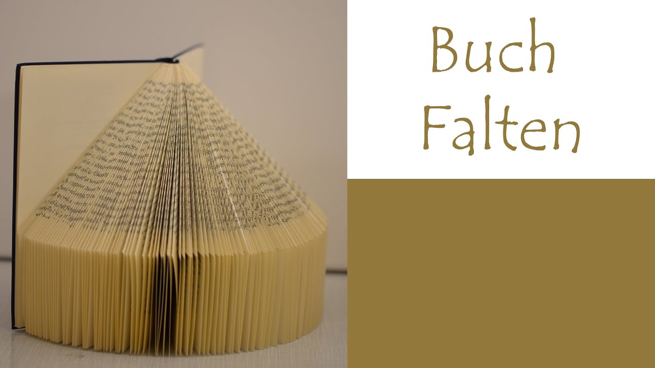 DIY Buch falten (sehr einfach) - DE