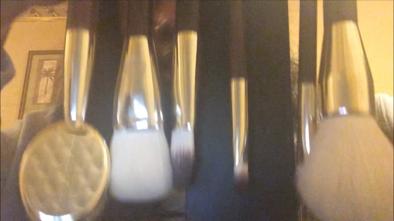 (lofi iPhone 5 asmr) trying new makeup brushes on you