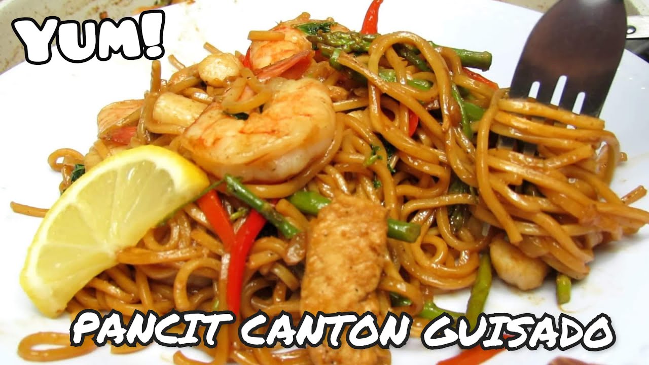 PANCIT CANTON RECIPE | FILIPINO PANCIT CANTON GUISADO RECIPE | PANCIT CANTON W/ SEAFOOD