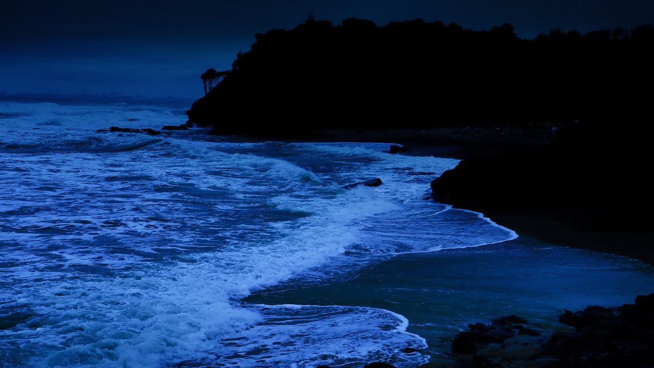 Sleep For 10 Hours Straight - High Quality Stereo Ocean Sounds Of Rolling Waves For Deep Sleeping