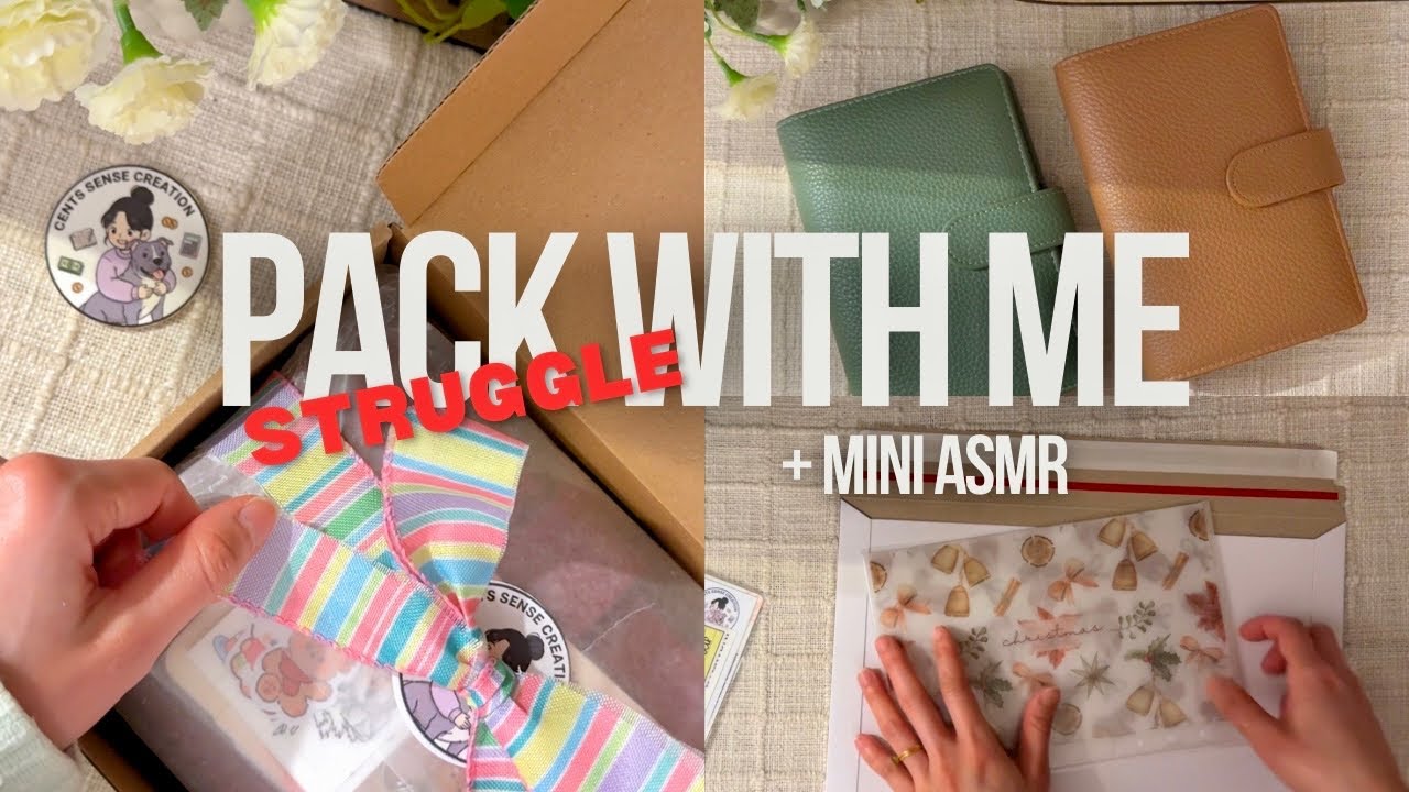 ASMR Pack With Me | Why 4 orders took me all day... 🥴 ✨