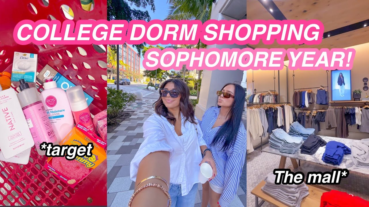 SOPHOMORE COLLEGE DORM SHOPPING 2025 | TARGET, HOME GOODS | VICTORIA CABRAL