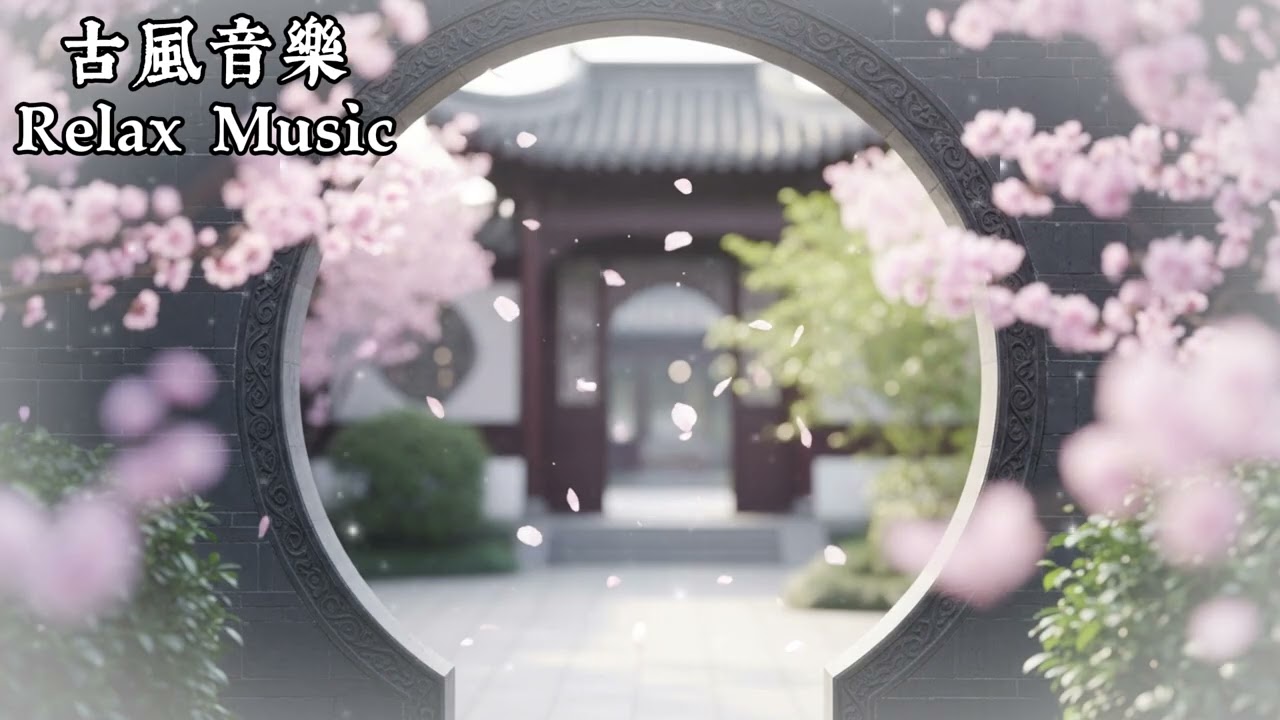 《花落圓庭》🌸 古風櫻花音樂｜春日庭院・靜心放鬆・療癒純音樂