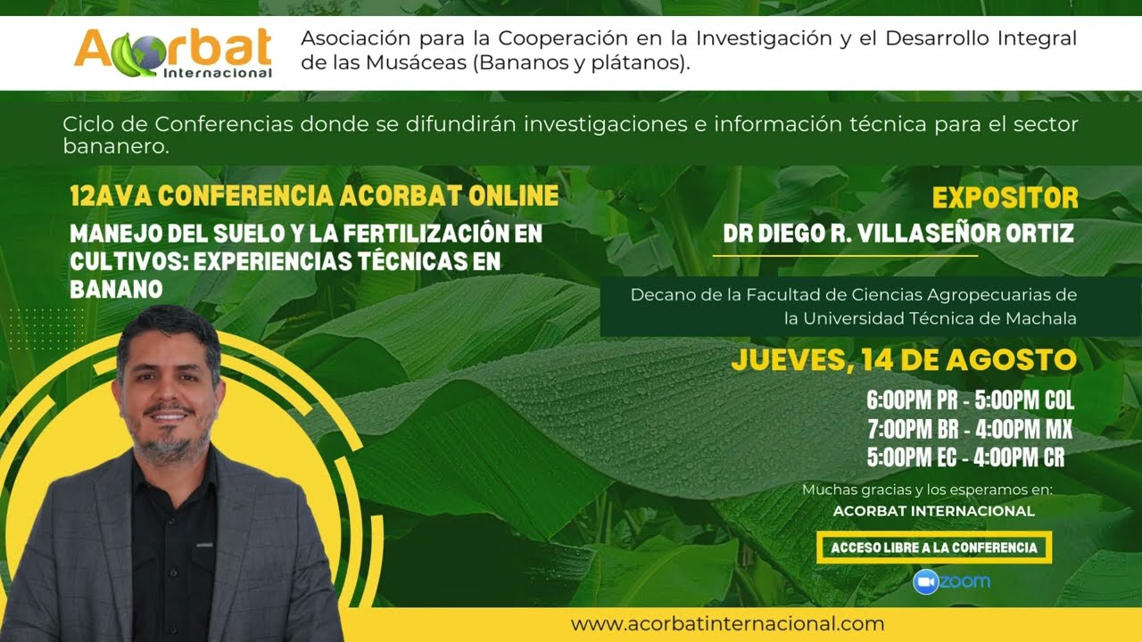Acorbat online: Manejo del suelo y la fertilización en cultivos: Experiencias técnicas en banano