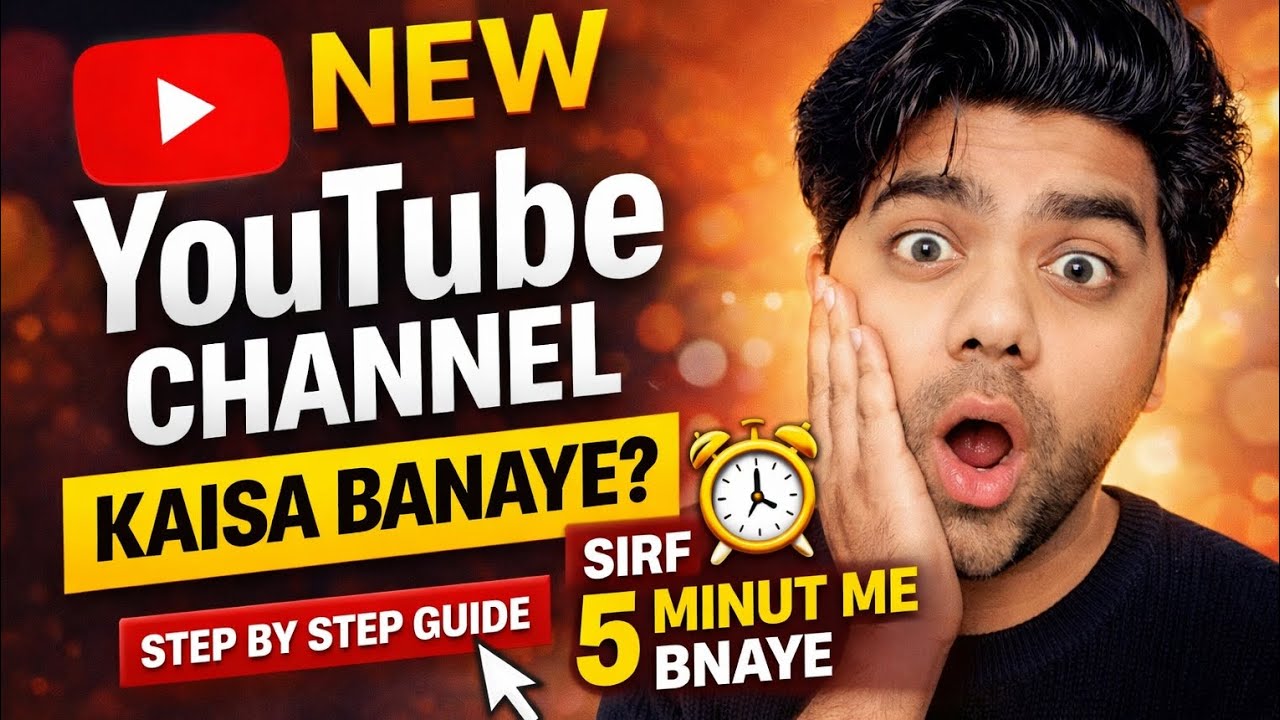 5 Minute Me YouTube Channel Kaise Banaye (Step by Step 2026 Guide)✅