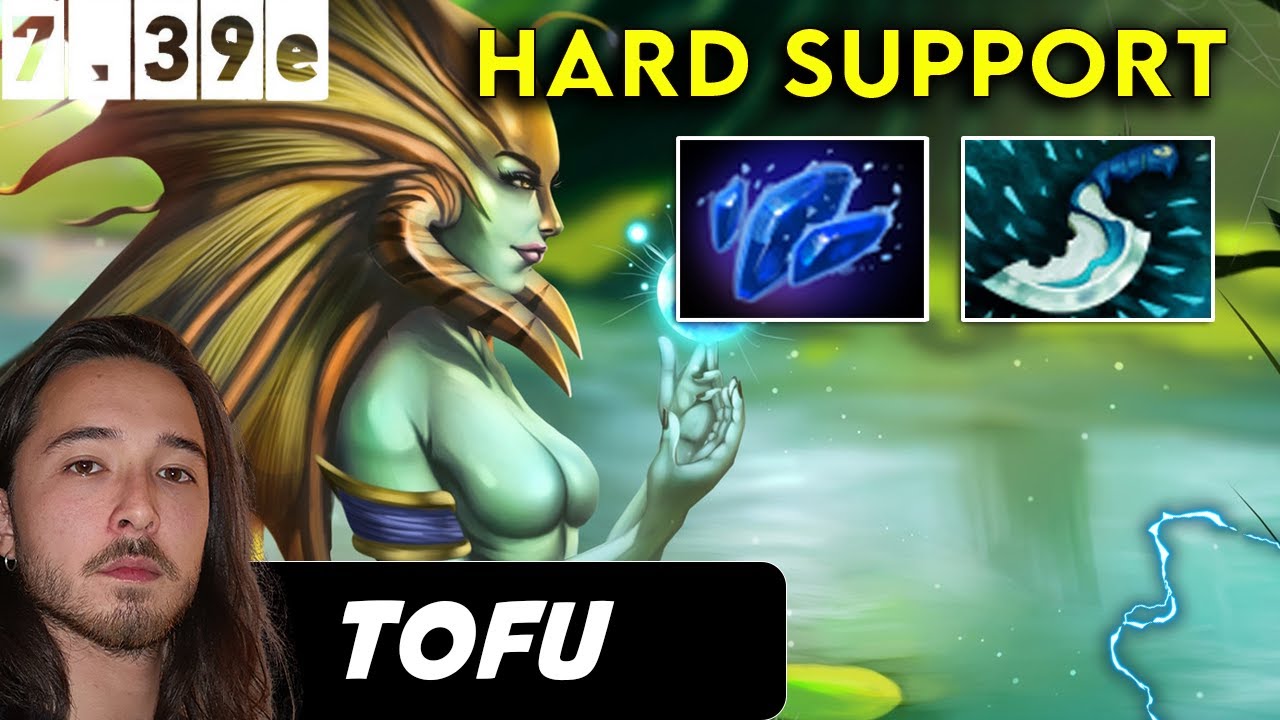 Tofu Naga Siren Hard Support - Dota 2 Patch 7.39e Pro Player Full Gameplay