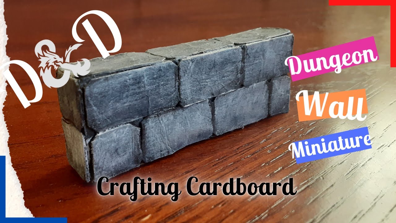 D&D | Crafting Miniature Terrain Dungeon Walls | 2021