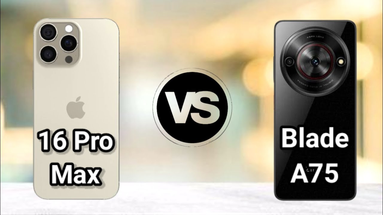 iPhone 16 Pro Max vs ZTE Blade A75 5g