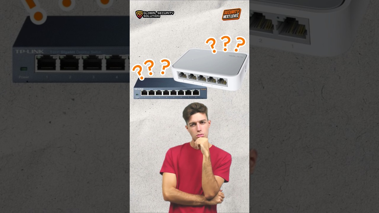 Perbedaan HUB & SWITCH🤔 #JaringanCepat #HubVSSwitch #GSSCCTV #TipsTeknologi #securitynextlevel