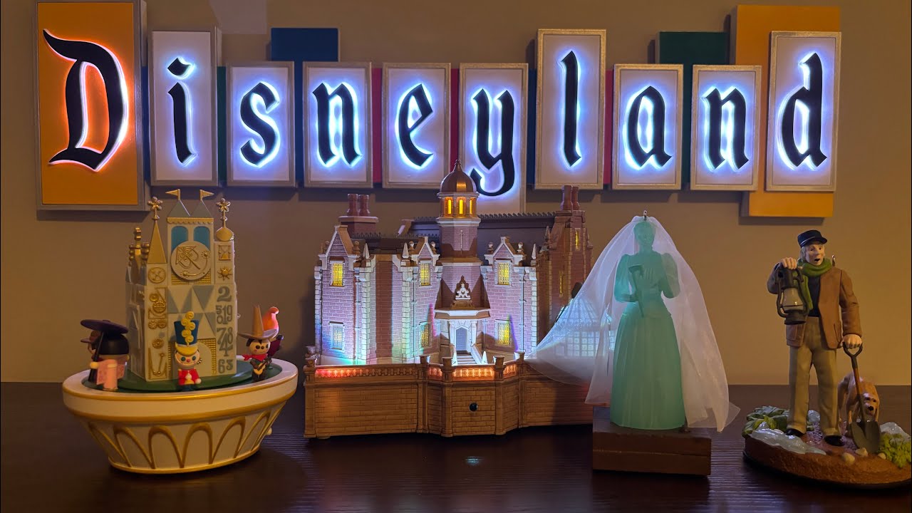 2024 Hallmark Haunted Mansion and Small World Ornament Collection