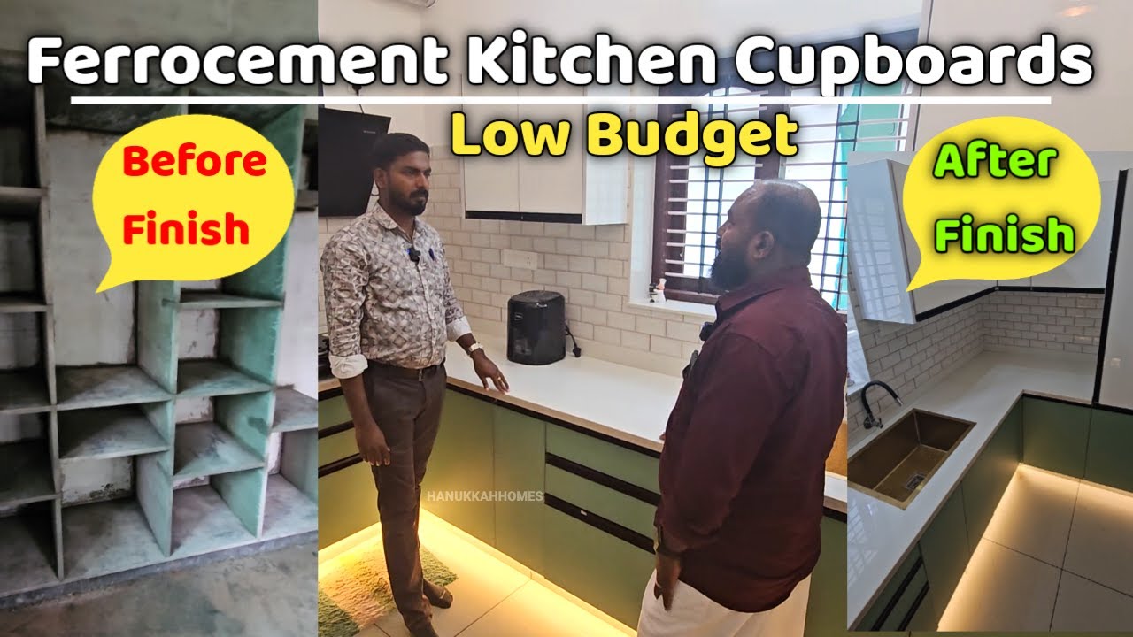 Ferrocement cupboard ഇതുപോലെ നിങ്ങൾക്കും ചെയ്യാം | Low cost kitchen cupboards