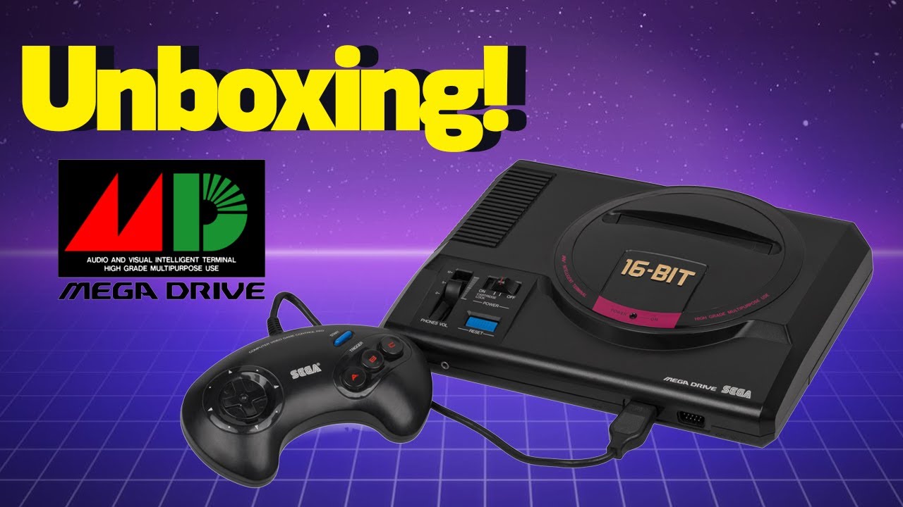 UNBOXING MEGA DRIVE O CONSOLE DE 16 BITS DA SEGA!!