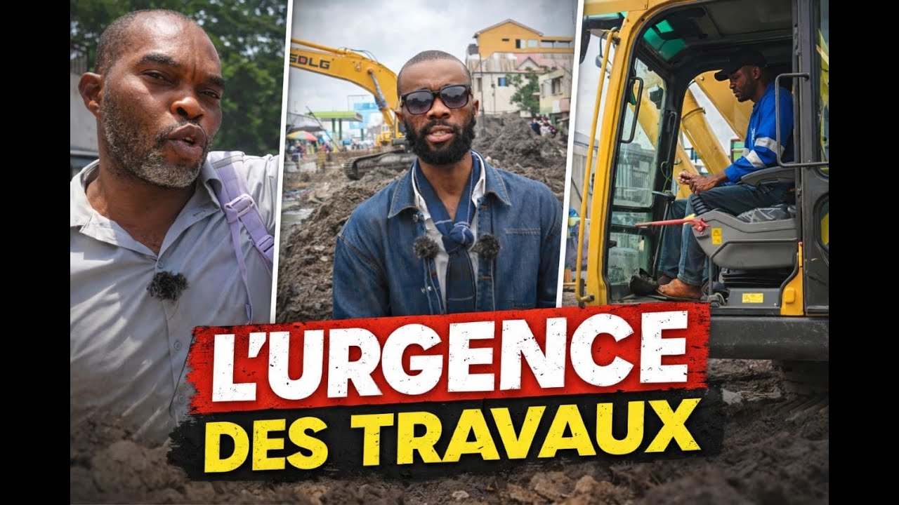 KINSHASA  BANDAL BISENGO LES TRAVAUX ROUTIERS N'AVANCE PAS ,LA POPULATION EN COLERE !