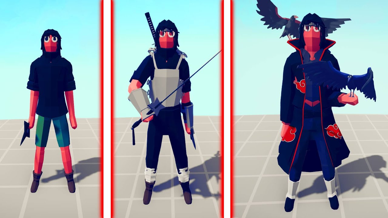 EVOLUTION OF UCHIHA ITACHI (NARUTO ANIME) | TABS - Totally Accurate Battle Simulator