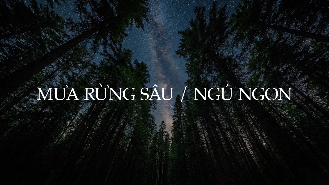 Tiếng Mưa Rừng Sâu Chữa Lành | 432Hz Nhạc Ngủ Ngon Giúp Ngủ Sâu & Giảm Căng Thẳng (Sóng Delta)