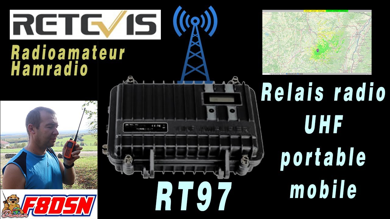 RETEVIS RT97 relais UHF portable mobile #Radioamateur #uhf #pourtoi