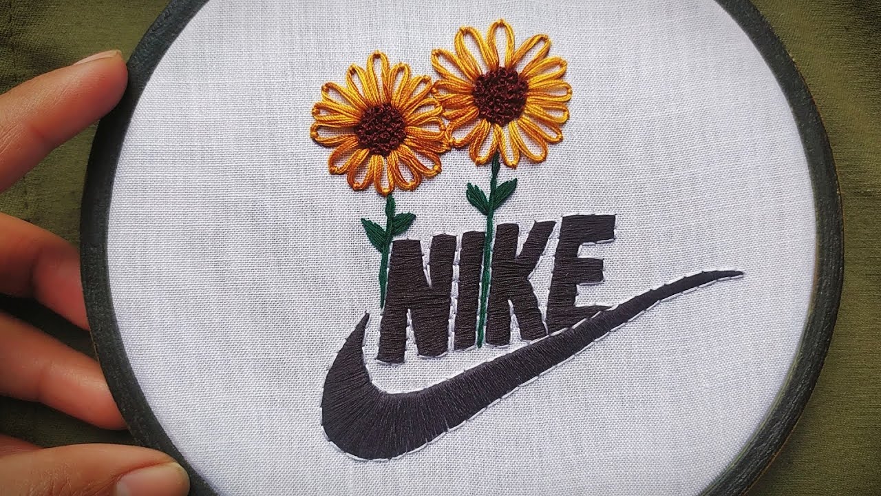 NIKE Embroidery Tutorial ✓ || Embroidery for Beginners - Let's Explore