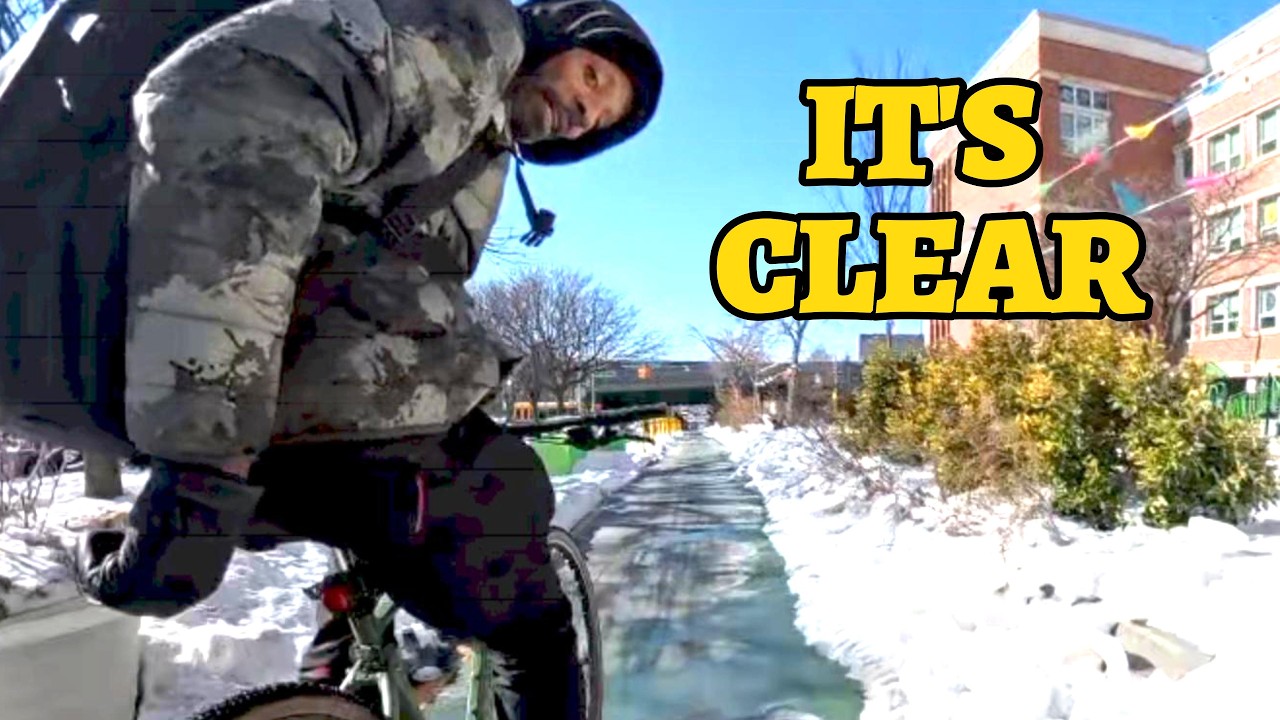 Bike Lane & Sidewalk Snow Clean Up Conditions After A Week