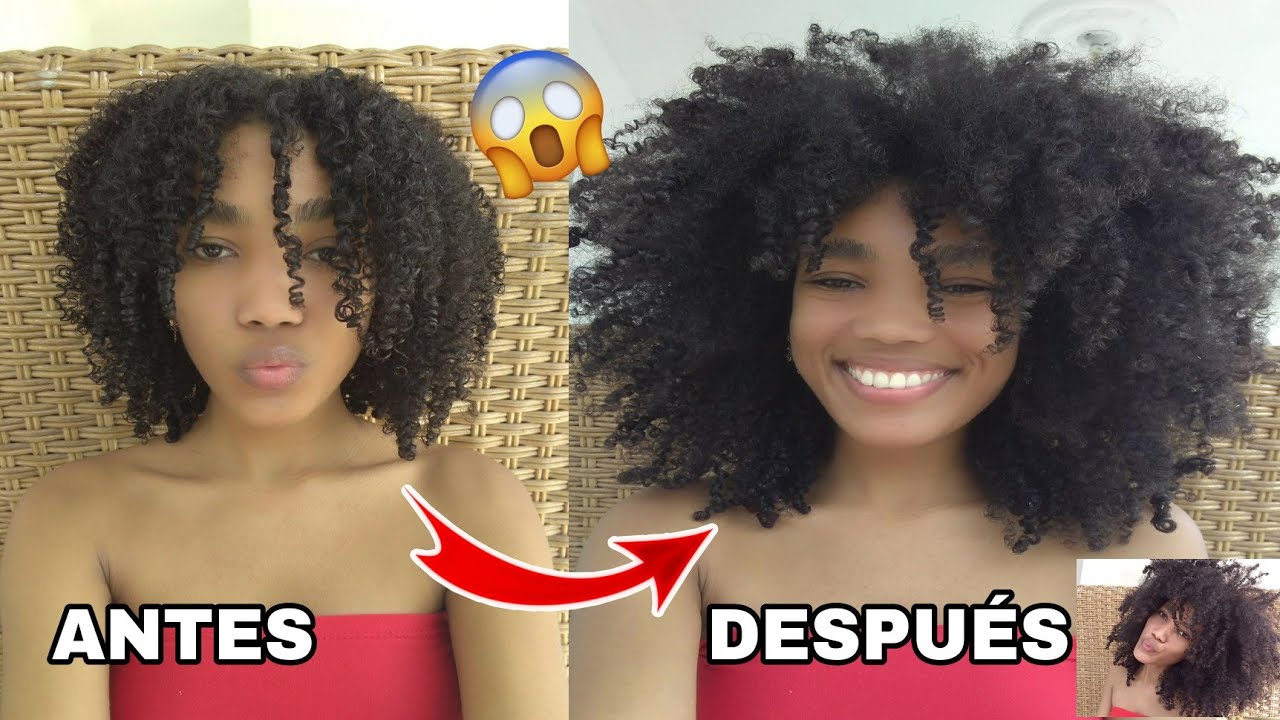 Cómo darle VOLUMEN al CABELLO RIZADO CRESPO 💕 | TUTORIAL BIG FRO |Rachell Santos