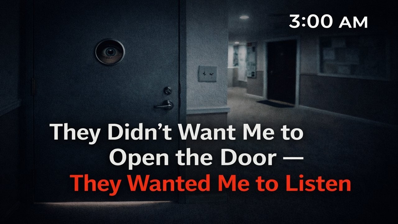They Didn’t Want Me to Open the Door — They Wanted